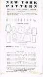 New York 653: 1950s Uncut Misses Maternity Suit Sz 34 B Vintage Sewing Pattern