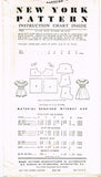1950s Vintage New York Sewing Pattern 722 Uncut Little Girls 2 PC Playsuit Sz 10