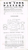 1950s Vintage New York Sewing Pattern 763 Uncut Little Girls Sunday Dress Sz 10