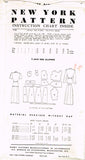 New York 772: 1950s Uncut Misses Peplum Suit Size 36 Bust Vintage Sewing Pattern