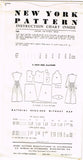 New York 780: 1940s Uncut Misses Shirtwaist Dress Sz 29 B Vintage Sewing Pattern