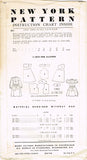 1950s Vintage New York Sewing Pattern 801 Uncut Little Girls Jumper Size 8
