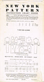 New York 826: 1950s Uncut Misses Peplum Suit Size 30 Bust Vintage Sewing Pattern