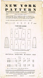 New York 842: 1950s Uncut Misses Skirt Set Vintage Sewing Pattern