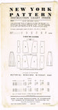 New York 842: 1950s Uncut Misses Skirt Set Sz 26 Waist Vintage Sewing Pattern