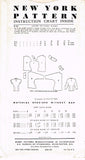 New York 864: 1950s Uncut Misses Kimono Blouse Sz 29 B Vintage Sewing Pattern