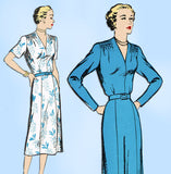 New York 951: 1950s Uncut Misses Street Dress Size 32 B Vintage Sewing Pattern