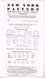 New York 979: 1950s Uncut Misses Slender Suit Sz 36B Vintage Sewing Pattern