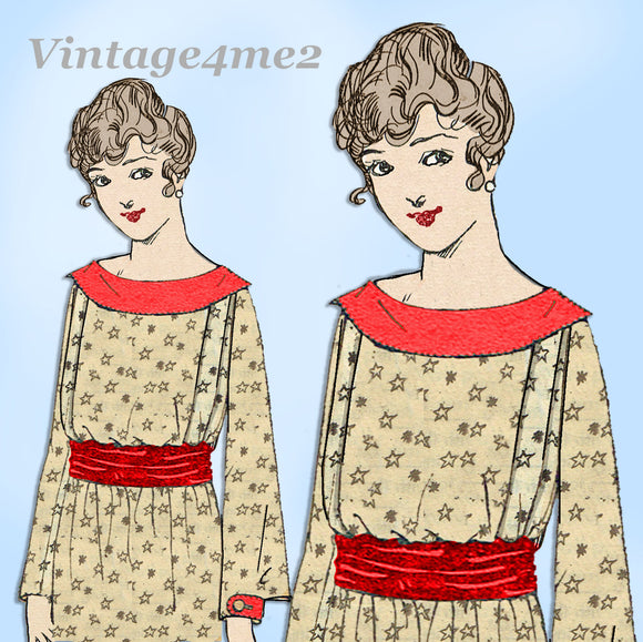 New Idea 9364: 1910s Plus Size Ladies Waist or Blouse 40B Vintage Sewing Pattern