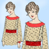 New Idea 9364: 1910s Plus Size Ladies Waist or Blouse 40B Vintage Sewing Pattern