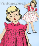 New York 1283: 1950s Uncut Baby Girls Dress & Pinafore Sz2 Vintage Sewing Pattern - Vintage4me2