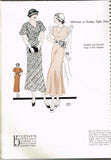 1930s Vintage WT Grant Sewing Pattern 225 Misses Afternoon Dress Size 36 Bust