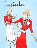 1940s Very Rare Originator Designer Pattern 219 Uncut Misses Western Dress 30B - Vintage4me2
