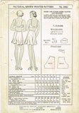 Pictorial Review 8462: 1930s Misses Bra & Panties Sz 36 B Vintage Sewing Pattern