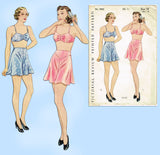 Pictorial Review 8462: 1930s Misses Bra & Panties Sz 36 B Vintage Sewing Pattern