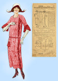 Pictorial Review 1893: 1920s Misses Flapper Dress Sz 37 B Vintage Sewing Pattern