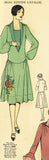 1920s Vintage Pictorial Review Sewing Pattern 3458 Misses Flapper Dress Size 34B - Vintage4me2