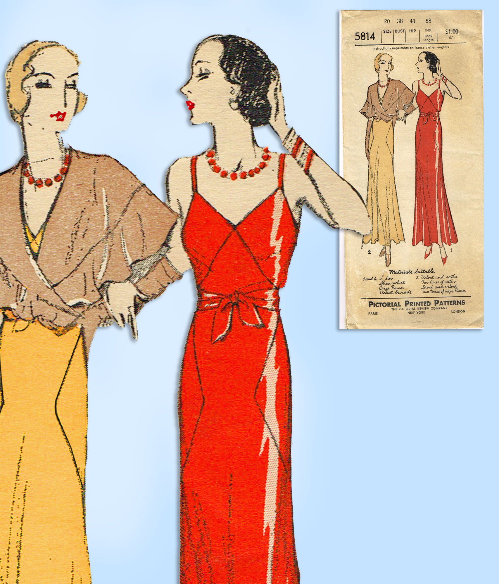 1920's evening gown dress patterns Mori Lee 72629 main image 1