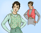Pictorial Review 6650: 1910s Misses Edwardian Jumper 36 B Vintage Sewing Pattern