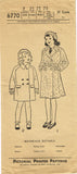 1930s Pictorial Review Sewing Pattern 6770 Uncut Toddler Girls Coat & Hat Sz 2 -Vintage4me2