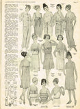 Pictorial Review 8130: 1910s Misses Chemise Lingerie 36 B Vintage Sewing Pattern