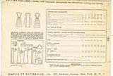 Simplicity 1954: 1940s Petite Misses Pinafore Dress 29B Vintage Sewing Pattern