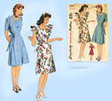 Simplicity 1954: 1940s Petite Misses Pinafore Dress 29B Vintage Sewing Pattern