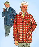 Simplicity 2782: 1950s Classic Men's Loafer Jacket Sz Large Vintage Sewing Pattern