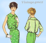 Simplicity 2896: 1950s Uncut Misses Skirt & Blouse Sz 36B Vintage Sewing Pattern