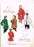 Simplicity 2949: 1940s Stylish Women's Coat Size 32 Bust Vintage Sewing Pattern