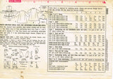 1960s Vintage Simplicity Sewing Pattern 3803 Girls Dress Coat Tulip Hat - Chart