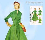 Simplicity 4006: 1950s Stunning Misses Empire Dress 34 B Vintage Sewing Pattern