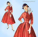 Simplicity 4198: 1950s Easy Misses Skirt & Jacket Sz 32 B Vintage Sewing Pattern