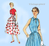 Simplicity 4329: 1950s Misses Sun Dress & Topper Sz 32 B Vintage Sewing Pattern