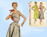 Simplicity 4710: 1950s Misses Sun Dress & Topper Sz 36 B Vintage Sewing Pattern