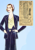 Simplicity 1001: 1930s Plus Size Dress & Jacket 42 Bust Vintage Sewing Pattern - Vintage4me2