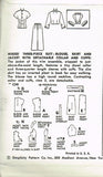 1950s Vintage Simplicity Sewing Pattern 1041 Uncut Misses' 3 Pc Suit Size 16 34B