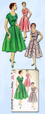 1950s Vintage Simplicity Sewing Pattern 1080 Uncut Misses Cocktail Dress 30 B