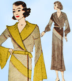 Simplicity 1082: 1930s Rare Uncut Plus Size Beach Coat 44 B VTG Sewing Pattern - Vintage4me2