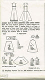 1950s Vintage Simplicity Sewing Pattern 1101 Uncut Misses Slip Set Size 14 32B