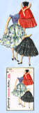 1950s Vintage Misses' Skirt Uncut 1955 Simplicty Sewing Pattern 1130 Size 26 W