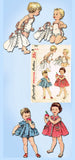 1950s Vintage Simplicity Pattern 1151 Cute Baby Rumba Sun Suit and Dress 6mo