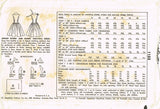1950s Vintage Simplicity Sewing Pattern 1153 Misses Cocktail or Prom Dress Sz 14