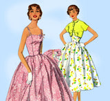 Simplicity 1157: 1950s Uncut Misses Sun Dress Set Sz 30 B Vintage Sewing Pattern