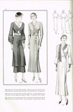 Simplicity 1211: 1930s Stunning Womens Dress Size 38 Bust Vintage Sewing Pattern