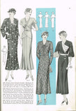 Simplicity 1211: 1930s Stunning Womens Dress Size 38 Bust Vintage Sewing Pattern
