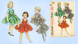Simplicity 1292: 1950s Girls Jumper & Dress Sz 6 Vintage Sewing Pattern