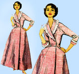 1950s Vintage Simplicity Sewing Pattern 1354 Uncut Misses Robe Housecoat Sz 32 B