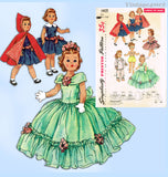 1950s Vintage Simplicity Sewing Pattern 1405 21 1/2 Inch Toni Walker Doll Clothes