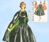 1950s Vintage Simplicity Sewing Pattern 1460 Misses Cocktail Dress & Coat 30 B